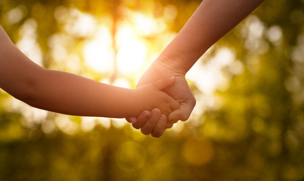 π Parenting is Hard β Be Kind to Yourself π mother's and a child hands