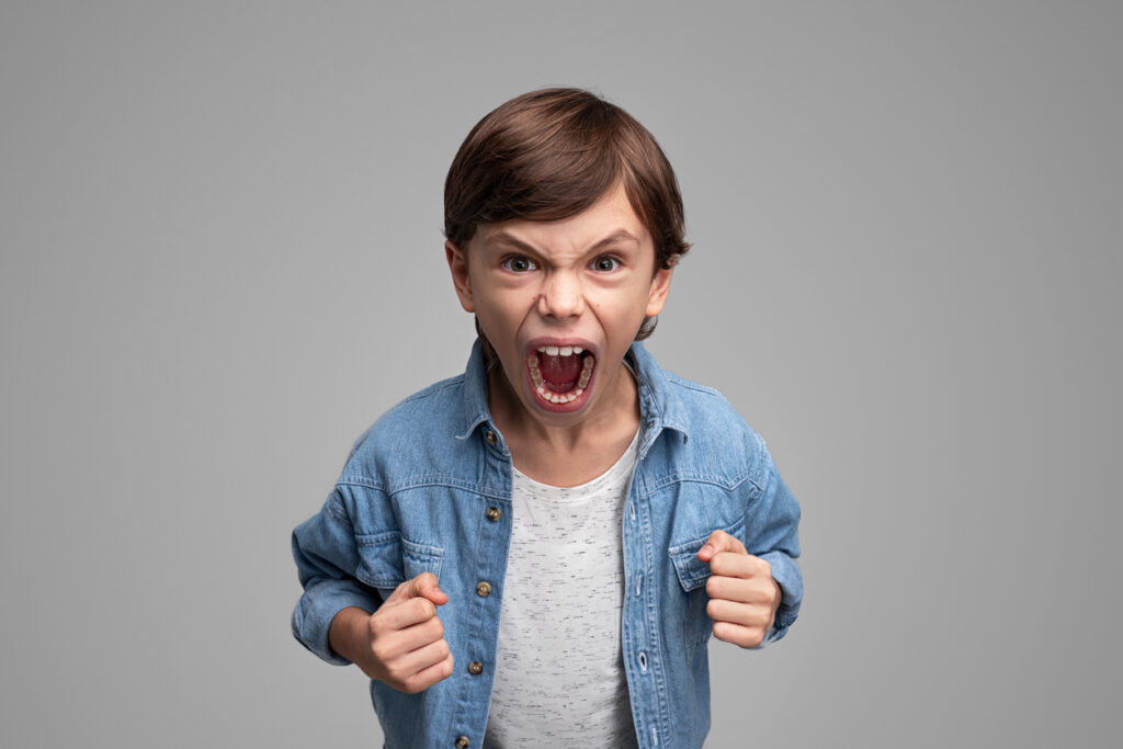 When Your Child Says "NO!" — What to Do Instead of Losing Your Cool angry boy screaming at camera
